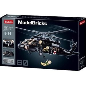 Sluban Model Bricks M38-B1012 Lekárska Army Helicoptéra UH-60 Black Hawk