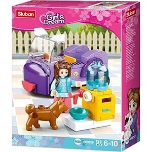 Sluban Girls Dream M38-B0970F Autíčko s kŕmidlom pre psíkov
