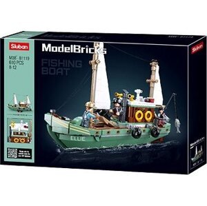 Sluban Model Bricks M38-B1119 Rybárska loď Ellie