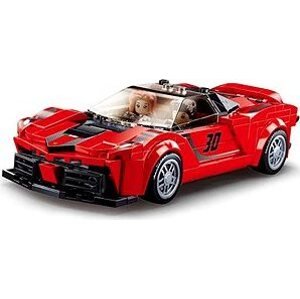 Sluban – Model Bricks M38-B0955 Červený taliansky športiak