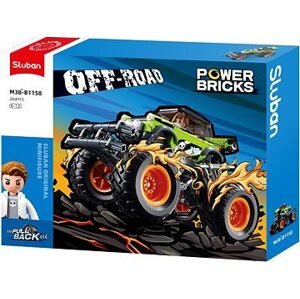 Sluban Power Bricks M38-B1158 Naťahovací Zelený Off-Road BKI