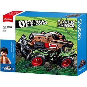 Sluban Power Bricks M38-B1160 Naťahovací Oranžovo-čierny pretekársky Off-road