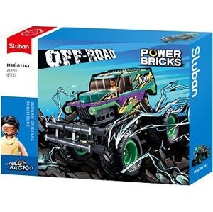 Sluban Power Bricks M38-B1161 Naťahovací Zeleno fialový Off-road Kixx