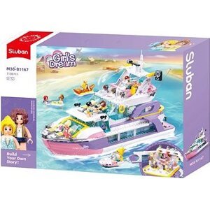 Sluban Girls Dream M38-B1167 Veľká luxusná jachta Annie