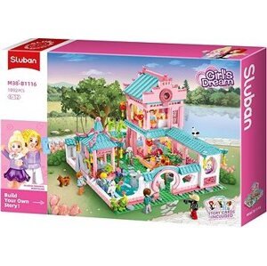 Sluban Girls Dream M38-B1116 Okrasná dvojposchodová vila