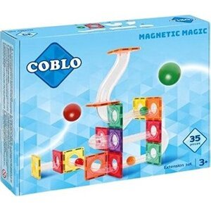 Coblo Magnetická stavebnica – guľôčková dráha – 35 dielov – Classic