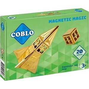 Coblo Magnetická stavebnica – ZLATÁ – 20 dielov