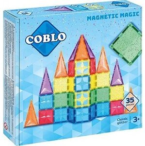Coblo Magnetická stavebnica 35 dielov – Classic Glitter