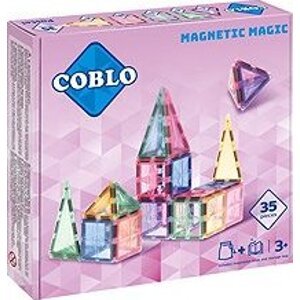 Coblo Magnetická stavebnica 35 dielov – Pastel