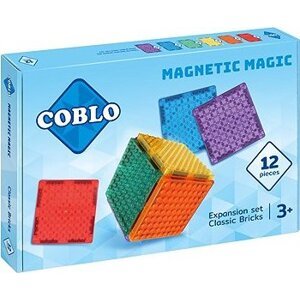 Coblo Magnetická stavebnica Brick 12 dielov – Classic