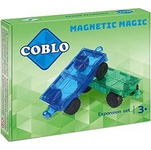 Coblo Magnetická stavebnica podvozok pre autá – 2 ks