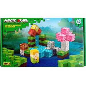 Toybit Magnetická stavebnica Minecraft Magic cube 48 ks