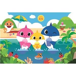 Trefl Puzzle Baby Shark s rodinou na dovolené 60 dílků