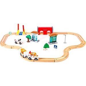 Aga4Kids Drevená vláčiková dráha DS5647