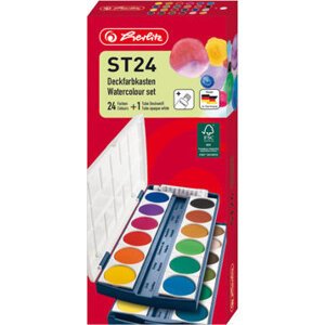 HERLITZ 24 vyberateľných farieb, paletkové veko