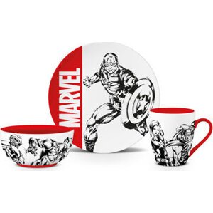 Marvel – darčeková súprava – miska, tanier, hrnček