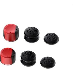 iPega P5006 Silikónové krytky ovládacích páčok pre PS5 6 ks Black/Red