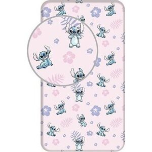 Jerry Fabrics Plachta na posteľ Lilo and Stitch Pink 90 × 200 × 25 cm