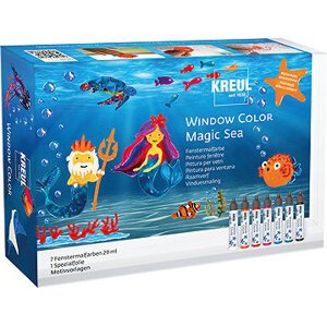 KREUL Súprava farieb na okná Magic Sea