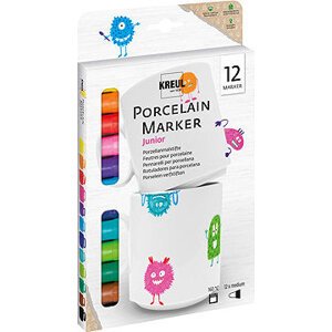 KREUL na porcelán, sada JUNIOR, 12 farieb