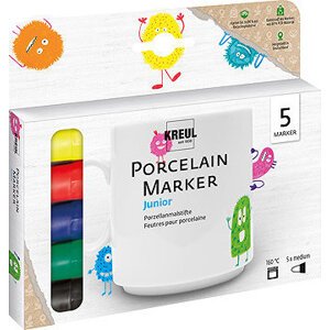 KREUL na porcelán, sada EASY, 5 farieb
