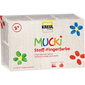 KREUL MUCKI na textil, 6 farieb, 6× 150 ml