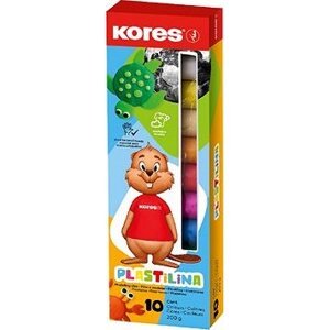 KORES plastelína, 10× 20 g