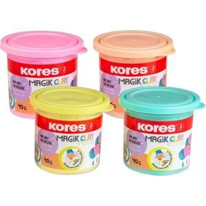 KORES MAGIK CLAY PASTEL, 4x 40 g