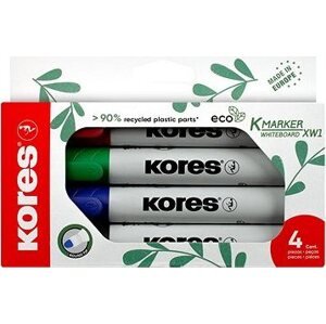 KORES K-MARKER Eco na biele tabule a flipcharty, súprava 4 farieb