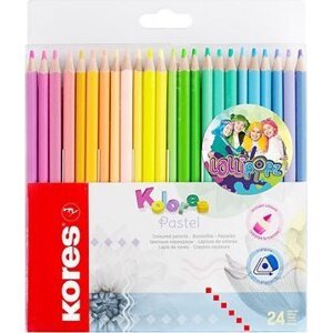 KORES Kolores Pastel LOLLIPOPZ, 24 farieb