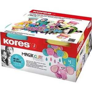 KORES Magik Clay Pastel LOLLIPOPZ, 4× 40 g