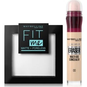 MAYBELLINE NEW YORK Instant Anti-Age Eraser, Fit Me Matte + Poreless Set