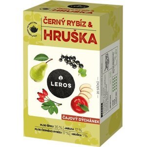 LEROS ČAJOVÉ POSEDENIE, ČIERNE RÍBEZLE & HRUŠKA 20× 2,5 g