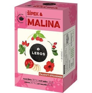 LEROS ČAJOVÝ DÝCHÁNEK, ŠÍPKY & MALINA 20× 2 g