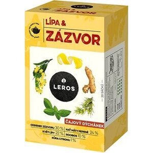 LEROS ČAJOVÝ VEČIEROK, LIPA & ZÁZVOR 20× 2 g