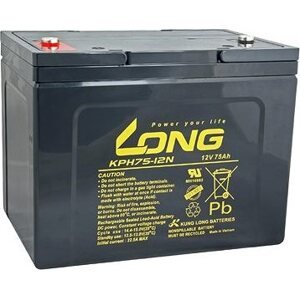 LONG baterie 12V 75Ah M6 HighRate LongLife 12 let (KPH75-12N)