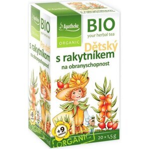 Apotheke BIO Detský čaj s rakytníkom na obranyschopnosť 20× 1,5 g