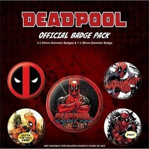 Marvel Deadpool: Outta The Way – sada 5 odznakov