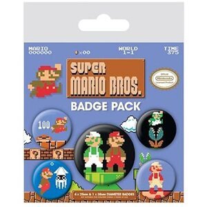Nintendo Super Mario: Retro – sada 5 odznakov