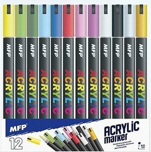 MFP PAPER akrylové 4 mm, sada 12 ks