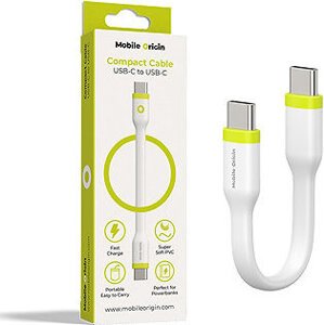 Mobile Origin Compact Cable USB-C to USB-C White