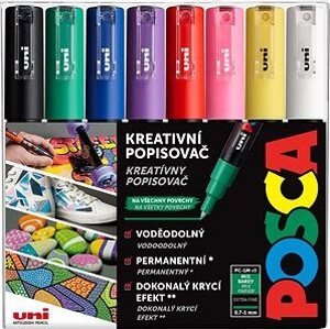 UNI Posca 1M 8 ks základné