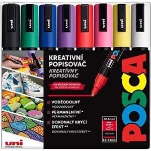 UNI Posca 5M 8 ks základné