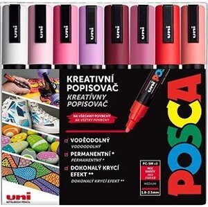 UNI Posca 5M 8 ks teplé tóny