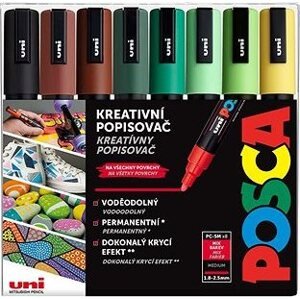 UNI Posca 5M 8 ks zemité tóny