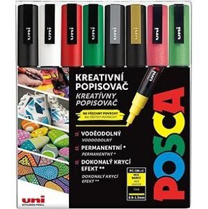 UNI Posca 3M 8 ks vianočné tóny