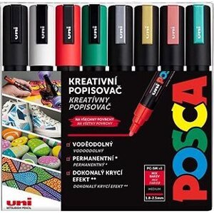 UNI Posca 5M 8 ks vianočné tóny