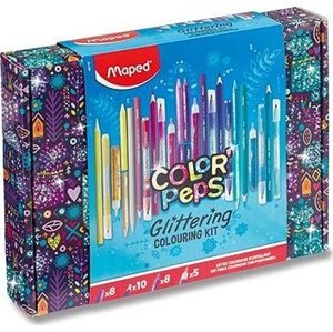 MAPED Glitter 31dielny výtvarný kufrík