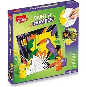 MAPED Paint by number – Tukan a motýľ
