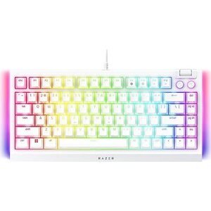 Razer BlackWidow V4 75 % – White Ed. – US Layout